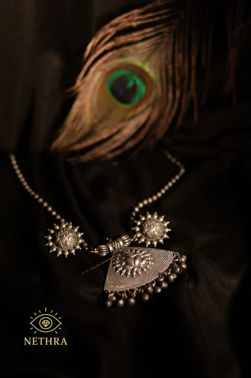 Handcrafted Oxidized Silver Necklace